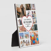 Gelukkige verjaardagsfoto's met hart in het midden fotoplaat (Zijkant)