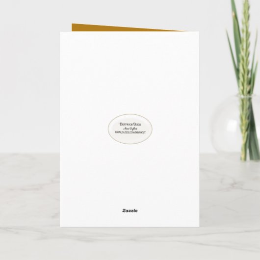 Gelukkige Verjaardagshond in Herfstbladeren Kaart (Achterkant)