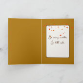 Gelukkige Verjaardagshond in Herfstbladeren Kaart (Binnen)