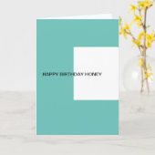 Gelukkige verjaardagshoning kaart (Gele Bloem)