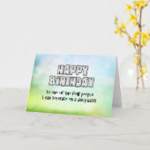 Gelukkige verjaardagshumor kaart (Gele Bloem)