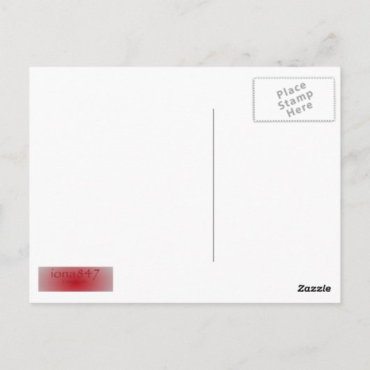 Gelukkige verjaardagskaarsen briefkaart (Achterkant)