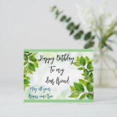 Gelukkige verjaardagskaart briefkaart (Staand voorkant)