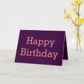 Gelukkige verjaardagskaart. Duidelijk en elegant. Kaart (Gele Bloem)