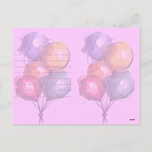 Gelukkige verjaardagskaart feestdagenkaart (Achterkant)