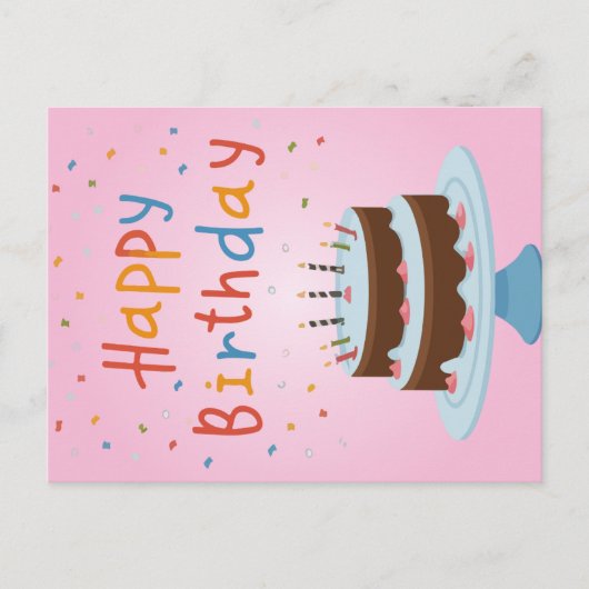 Gelukkige verjaardagskaart feestdagenkaart (Voorkant)