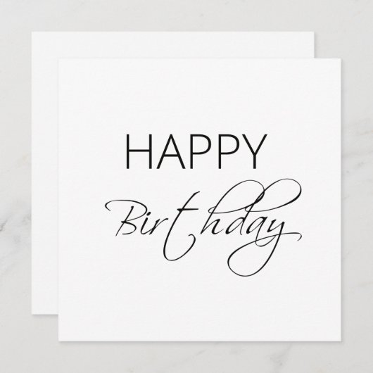 Gelukkige verjaardagskaart feestdagenkaart (Voorkant / Achterkant)