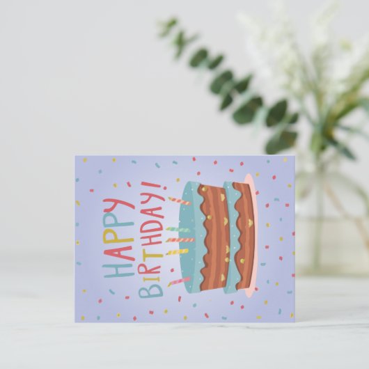 Gelukkige verjaardagskaart feestdagenkaart (Staand voorkant)
