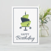 Gelukkige verjaardagskaart feestdagenkaart (Staand voorkant)