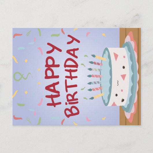 Gelukkige verjaardagskaart feestdagenkaart (Voorkant)