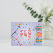 Gelukkige verjaardagskaart feestdagenkaart (Staand voorkant)