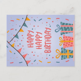 Gelukkige verjaardagskaart feestdagenkaart