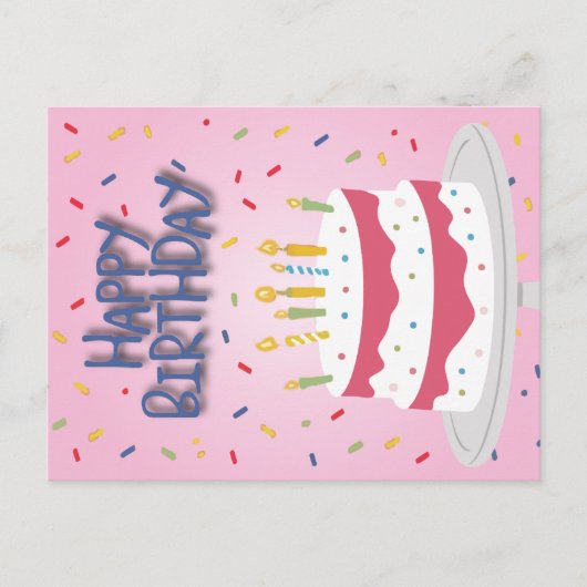 Gelukkige verjaardagskaart feestdagenkaart (Voorkant)