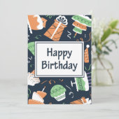 Gelukkige verjaardagskaart feestdagenkaart (Staand voorkant)