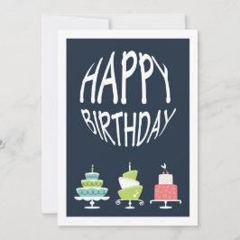 Gelukkige verjaardagskaart feestdagenkaart