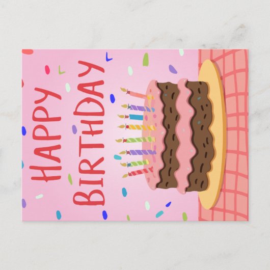 Gelukkige verjaardagskaart feestdagenkaart (Voorkant)