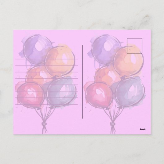 Gelukkige verjaardagskaart feestdagenkaart (Achterkant)