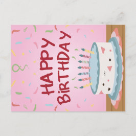 Gelukkige verjaardagskaart feestdagenkaart