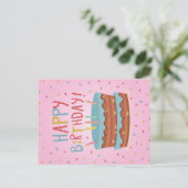 Gelukkige verjaardagskaart feestdagenkaart (Staand voorkant)