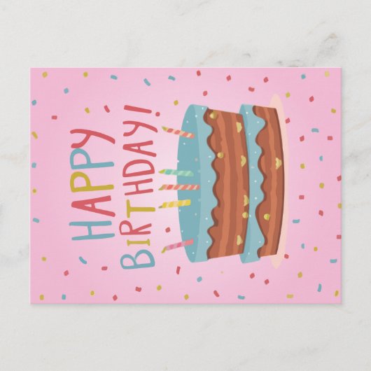 Gelukkige verjaardagskaart feestdagenkaart (Voorkant)