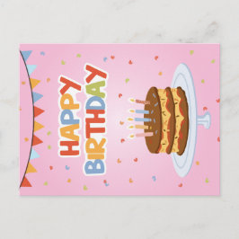 Gelukkige verjaardagskaart feestdagenkaart