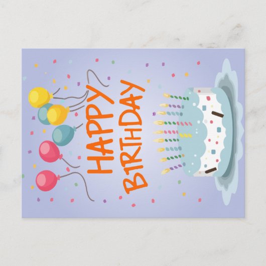 Gelukkige verjaardagskaart feestdagenkaart (Voorkant)