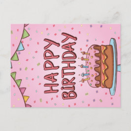 Gelukkige verjaardagskaart feestdagenkaart