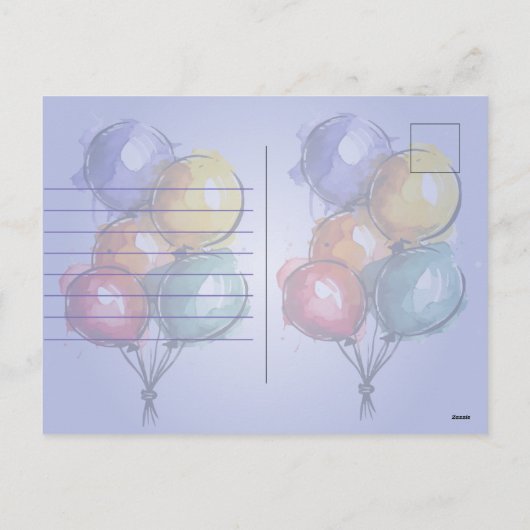 Gelukkige verjaardagskaart feestdagenkaart (Achterkant)