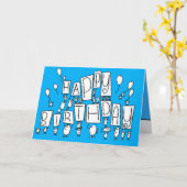 gelukkige verjaardagskaart kaart (Gele Bloem)