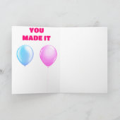 Gelukkige Verjaardagskaart Kaart (Binnen)