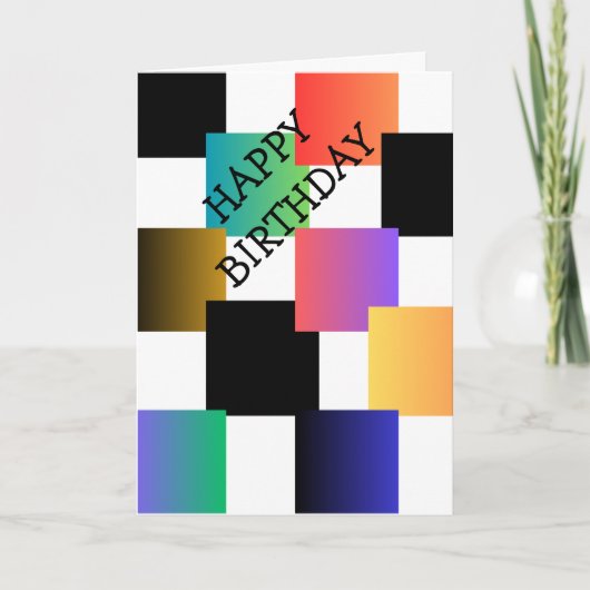 Gelukkige verjaardagskaart kaart (Voorkant)