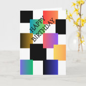 Gelukkige verjaardagskaart kaart (Gele Bloem)