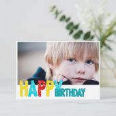 Gelukkige verjaardagskaart kaart (Staand voorkant)