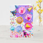 Gelukkige verjaardagskaart kaart (Gele Bloem)