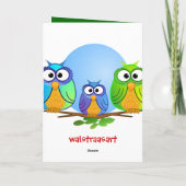 Gelukkige verjaardagskaart met Bunny Kaart (Achterkant)