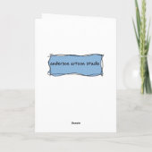 Gelukkige Verjaardagskaart met cartoon krokodil Kaart (Achterkant)