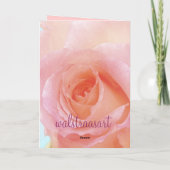 Gelukkige verjaardagskaart met roos kaart (Achterkant)