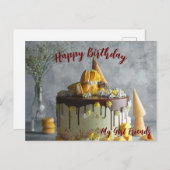 Gelukkige verjaardagskaart modern briefkaart (Voorkant / Achterkant)