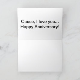 Gelukkige verjaardagskaart van hem naar haar alpac bedankkaart