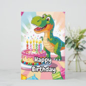 Gelukkige verjaardagskaart voor kinderen (Staand voorkant)