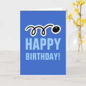 Gelukkige Verjaardagskaart voor squashspeler en fa Kaart (Gele Bloem)