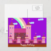 Gelukkige verjaardagskaarten 0001 briefkaart (Voorkant / Achterkant)