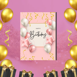 Gelukkige verjaardagskaarten Groet voor iedereen Kaart