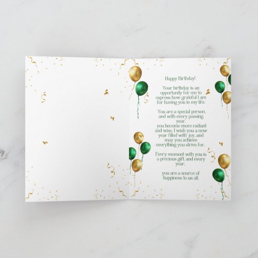 Gelukkige verjaardagskaarten kaart (Binnen)