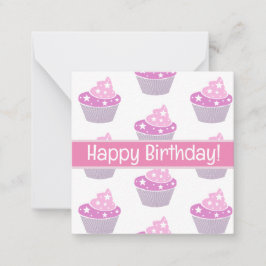 Gelukkige verjaardagskaarten, schattig, voorraad! notitiekaartje