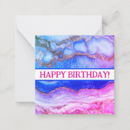 Gelukkige verjaardagskaarten, schattig, voorraad o notitiekaartje