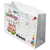 Gelukkige Verjaardagskalender November 2022 Gift B Groot Cadeauzakje (Achterkant Gekanteld)