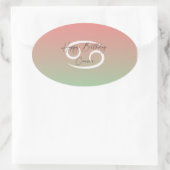 Gelukkige Verjaardagskanker Ovale Sticker (Tas)