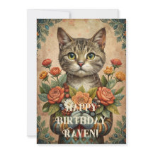 Gelukkige verjaardagskat 