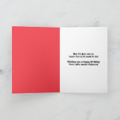 Gelukkige Verjaardagskat in Trui en Gezichtsmasker Feestdagen Kaart (Binnen)